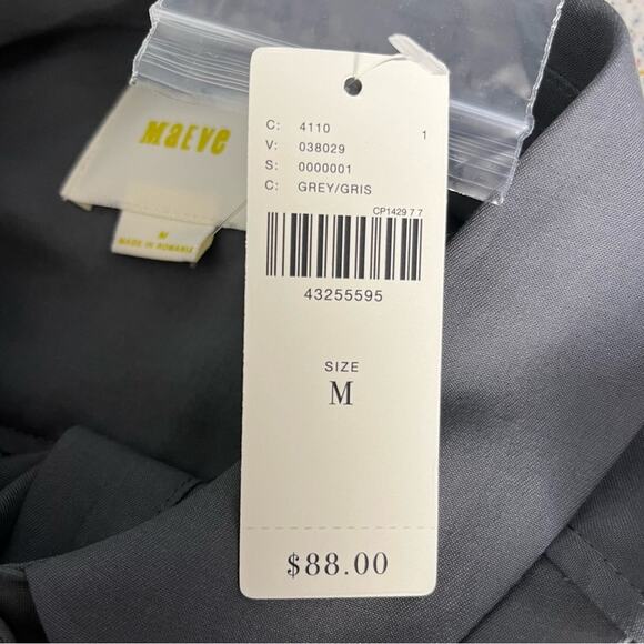 NWT Anthropologie Maeve Tuesday Tie Front Blouse Tencel Button Down Women's M - Picture 6 of 8